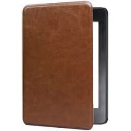 INF Étui de protection en cuir texturé "Mad Horse" pour Kindle Paperwhite 12e génération (7 pouces) KPW6 Marron