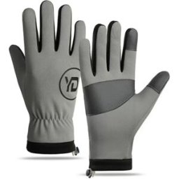 INF Gants de sport d'hiver pour l'extérieur : coupe-vent, imperméables, thermiques et compatibles avec les écrans tactiles Gris