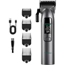 INF Tondeuse à cheveux professionnelle avec écran LCD, longueur réglable et rechargeable par USB