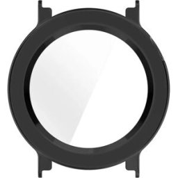 INF Étui de protection avec protecteur d'écran en verre trempé compatible avec CMF Watch3 Pro - Noir