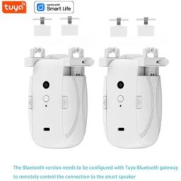INF Moteur de Rideau Électrique Intelligent Bluetooth Double Ouverture pour Rails T/U