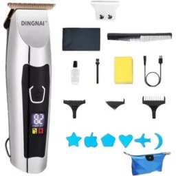 INF Tondeuse à Cheveux Électrique LCD Professionnelle & Lame de Rechange - Idéale pour le Toilettage des Animaux, compatible