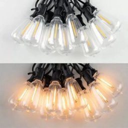 INF Guirlande Lumineuse LED 15m avec Ampoules en Plastique - Panneau Solaire 1200mAh & Télécommande