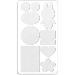 INF Patchs de Réparation Auto-Adhésifs pour Doudoune - Kit de Réparation de Vêtements en Tissu Sergé 10 Pièces Blanc