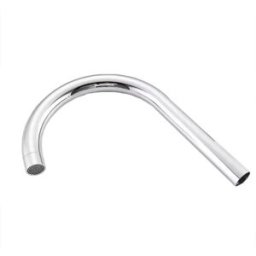 INF Bec de Robinet de Cuisine en Acier Inoxydable - Insertion Directe, Grand Tube Courbé