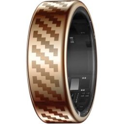 INF Bague intelligente RWFIT : Suivi du sommeil, fréquence cardiaque et étanche à 50m pour le fitness et la santé Or rose 11