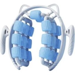 INF Roller de massage anneau - 20 rouleaux à axe en mousse pour relaxation musculaire profonde et enveloppe 360° Bleu
