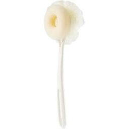 INF Brosse de Bain Double Face à Long Manche - Exfoliation et Massage avec Tête de Brosse 3D couleur crème