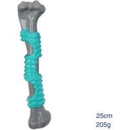 INF Jouet à mâcher pour chien en nylon et TPR - Résistant, nettoie les dents et anti-ennui Bleu clair