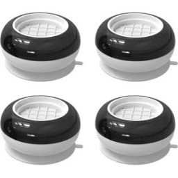 INF Pads de pied de machine à laver Pads anti-vibration Réduction du bruit Noir blanc