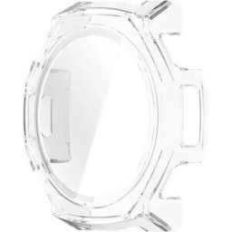INF Coque de protection PC avec protecteur d'écran en verre trempé compatible avec Amazfit T-Rex 3 Pro (44mm) Transparent