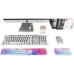 INF Ensemble de tapis de souris numérique analogique : confort ergonomique pour votre bureau Multicolore3