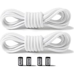 INF Lacets élastiques sans nœuds - 2 paires Blanc
