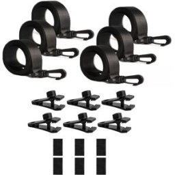 INF Kit de fixation de bobine de couverture solaire de piscine avec sangles Paquet de 6