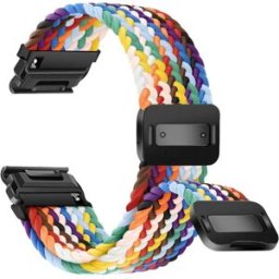 INF Bracelet Tressé Élastique en Nylon à Dégagement Rapide Compatible avec Garmin Fenix Series Multicolore 2 26 mm