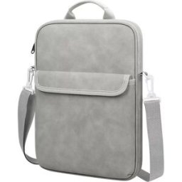 INF Sacoche d'ordinateur portable professionnelle avec poignée - Étui de transport étanche et antichoc pour tablette Gris 11 pouces