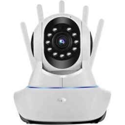 INF Caméra WiFi sans fil : panoramique 360°, vision nocturne infrarouge et visualisation à distance