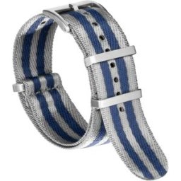 INF Bracelet de montre en nylon compatible avec Omega Tissot Mido Seamaster 300 Bracelets de montre mécaniques vintage Gris 20 mm