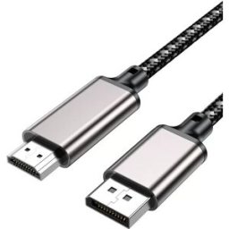 INF Câble Adaptateur DP vers HDMI 4K 30Hz - Transfert Audio et Vidéo Haute Définition 3m