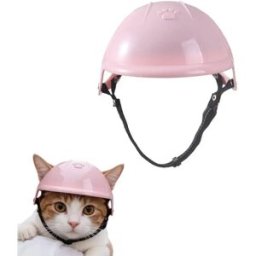 INF Casque de sécurité pour animaux - léger et réglable avec coque PC, doublure polyester, ouvertures respirantes et fixation S Rose