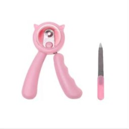 INF Ensemble de coupe-ongles pour animaux avec protection de sécurité Rose