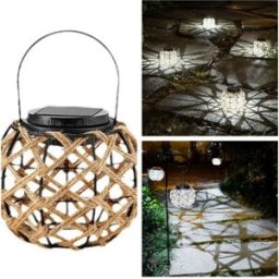 INF Lanterne Solaire d'Extérieur - Éclairage LED Décoratif pour Patio, Jardin et Allée Blanc