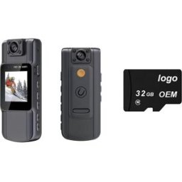 INF Caméra corporelle HD à clip M11-1 avec carte TF 32 Go