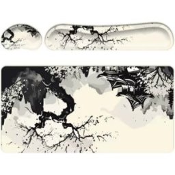 INF Ensemble tapis de souris ergonomique doux avec repose-poignet pour clavier model 2
