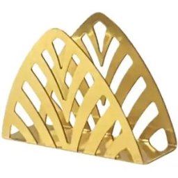 INF Porte-Serviettes en Acier Inoxydable en Forme de Feuille - Décoration de Table Élégante Or