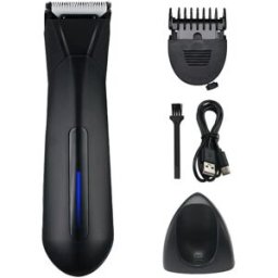 INF Tondeuse corporelle électrique pour homme – lame sûre pour la peau, étanche IPX, éclairage LED et indicateur de batterie