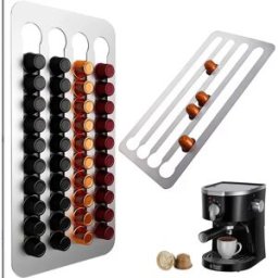 INF Support de dosettes de café en acier inoxydable pour capsules Nespresso