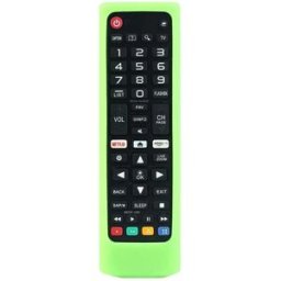 INF Housse de protection en silicone verte compatible avec les télécommandes universelles LG