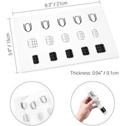 INF Tapis d'entraînement en silicone pour ongles compatible avec Nail pad, protection contre la saleté et palette de mélange