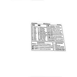 INF Autocollants de clavier de raccourci Windows