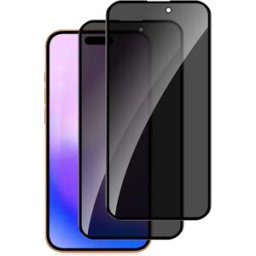 INF Protection d'écran en verre trempé 360° Confidentialité Compatible avec iPhone 17 Pro Max