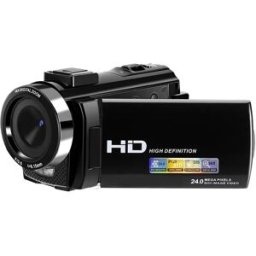INF Caméra vidéo 1080P 24MP avec zoom 16x et écran LCD rotatif de 270 degrés