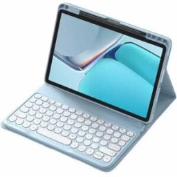 INF Étui Clavier Bluetooth Magnétique Bleu Brume - Touches Rondes compatible avec iPad Air 4/Air 5 10.9 pouces