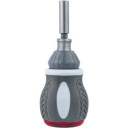 INF Ensemble tournevis cliquet multi-angle télescopique 9 pièces qualité industrielle, chrome-vanadium, 7 embouts cachés,
