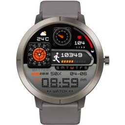 INF Smartwatch GPS avec positionnement multi-satellite, écran AMOLED et appel Bluetooth Gris
