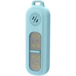 INF Alarme de sécurité personnelle portable : Alarme 130dB avec lumière stroboscopique LED rechargeable USB Bleu