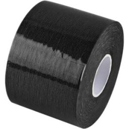 INF Bande adhésive élastique non tissée pour lifting mammaire - Soutien invisible et effet galbé, 1 rouleau Le noir