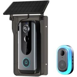 INF Sonnette Vidéo Intelligente Sans Fil avec Protection Pluie - HD, Vision Nocturne, Audio Bidirectionnel
