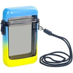 INF Étui à Cigarettes Épaissi, Étanche, Transparent et Portable avec Lanière - Gardez Vos Cigarettes au Sec et en Sécurité Bleu