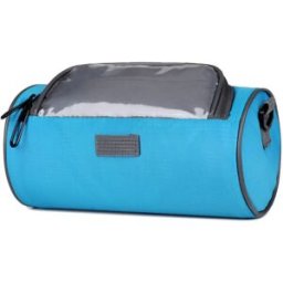 INF Sac de guidon de vélo étanche avec support de téléphone à écran tactile Bleu