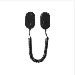 INF Support magnétique adhésif avec cordon rétractable à ressort pour télécommande TV et climatiseur - Fixation murale sans Le noir