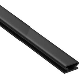 INF Lot de 2 joint de porte profilé en I en mousse EPDM 1m – Autocollant, acoustique, anti-poussière et étanche Le noir