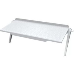 INF Support d'écran d'ordinateur blanc - Portable, rotatif, sans installation