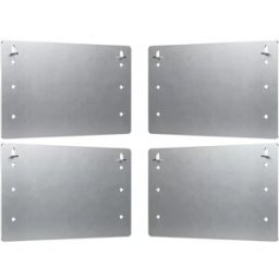 INF Plaques de protection en acier autotaraudeuses pour câbles et tuyaux 4 pcs - Installation au marteau, protection 5 inch x 8