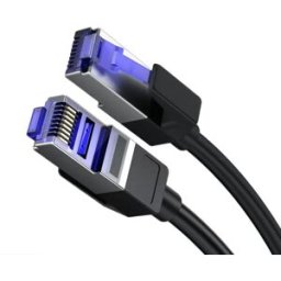 INF Câble Ethernet Cat8 en cuivre pur double blindage, noir - RJ45 pré-terminé, 1000Mbps 250MHz 5m
