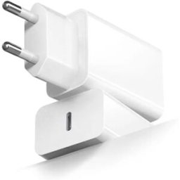 INF Chargeur mural USB-C 5V2A (EU) 2 pièces - Adaptateur Type-C compact 10W à connecteur réversible, efficacité VI, boîtier VO Blanc